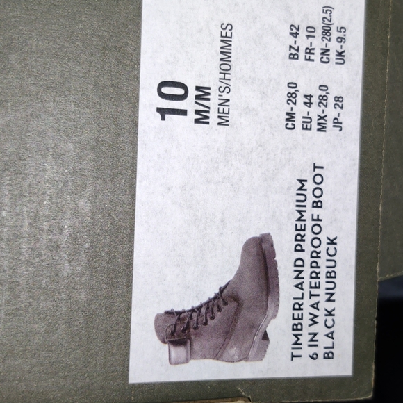 Timberland 6" Premium Waterproof Boots - Men's Black Nubuck - Picture 14 of 14